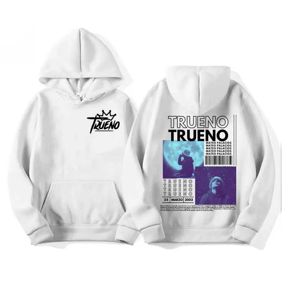 Рэпер Trueno Обложка альбома Графические толстовки Мужские Harajuku Хип-хоп Панк Рок