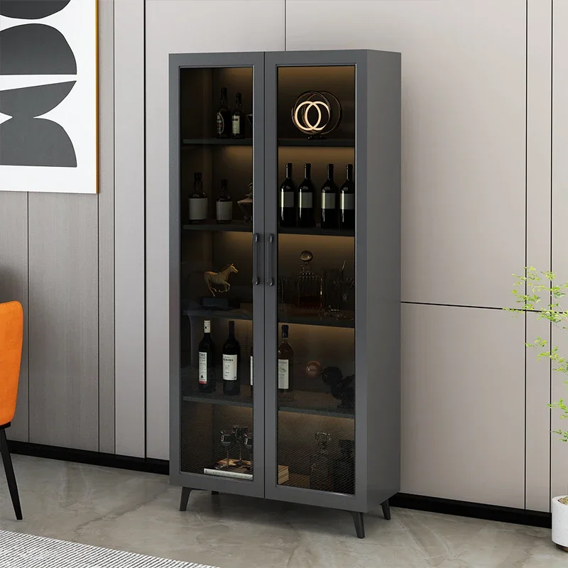 Профессиональная витрина для спиртных напитков винный шкаф Lemari Sudut стеклянный