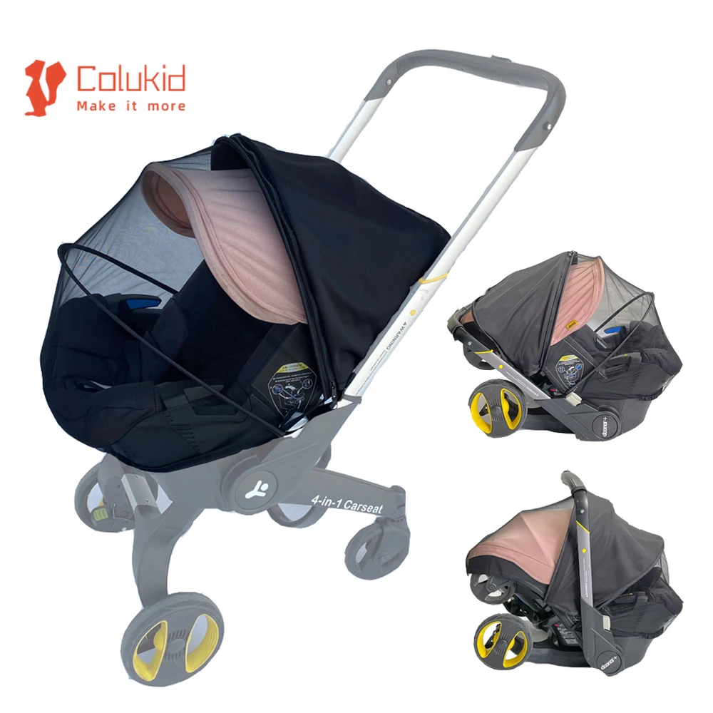 Baby Pram Accessories Mosquito Net For Doona Car Seat Stroller Infant Basket Sun Visor Cover Newborn Safety Seat Sunshade