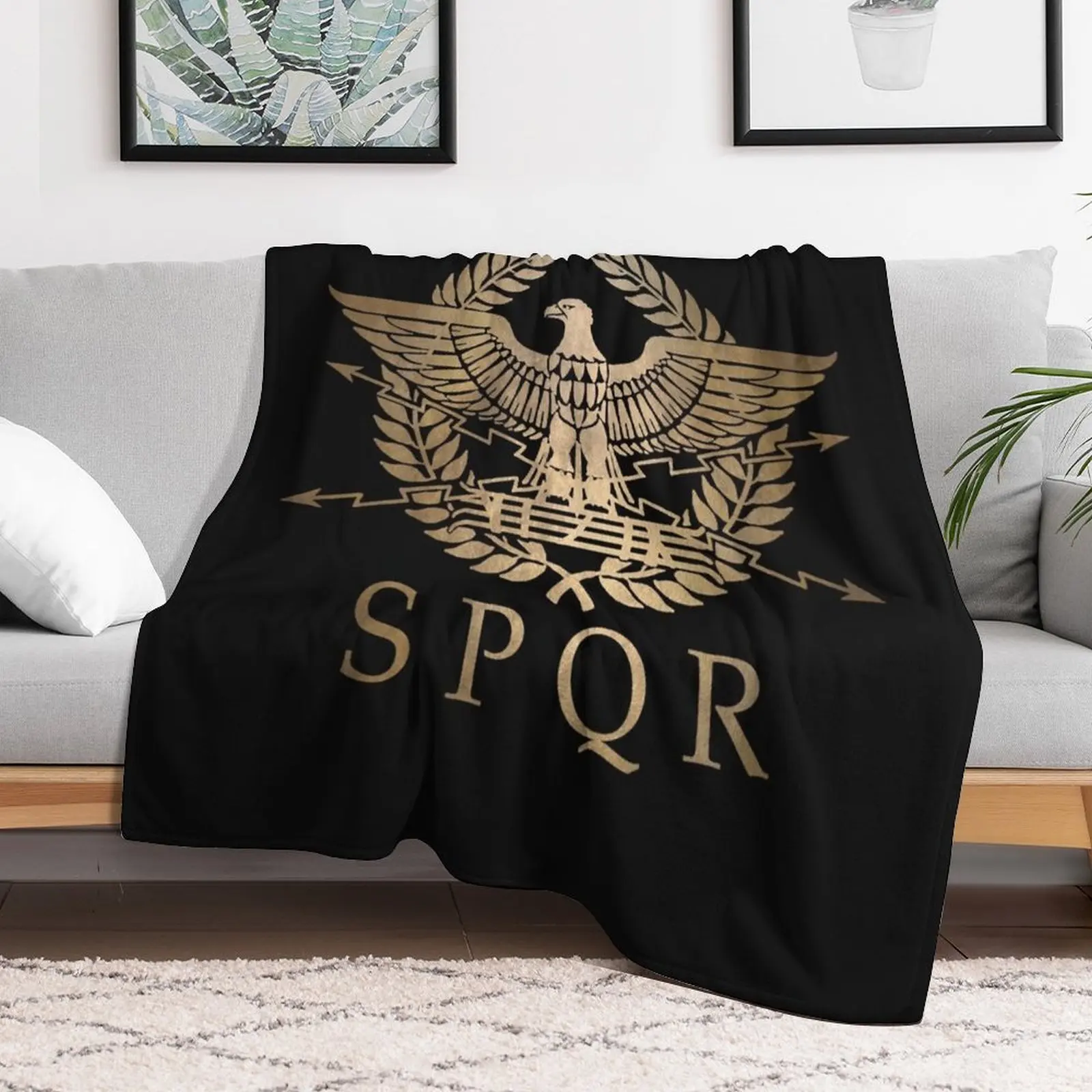 SPQR-Roman Empire Standard Shield пледы мягкие клетчатые волосы большие постельные