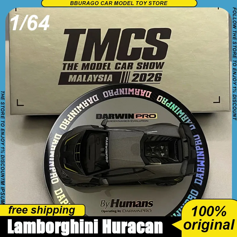 Фото Коллекционная модель King Model 1:64 Lamborghini Huracan Darwin Pro Widebody, статическая, из сплава, литая под давлением, Tmcs 2026 Malaysia Motor №1