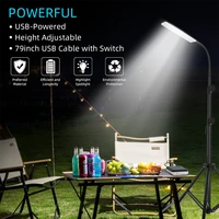 portable flood light usb 84led camping light 1 8m tripod adjustable height outdoor camping working photography stand fill light