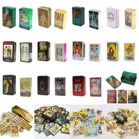 light seers tarot deck in a tin box gilded edge for beginners fortune telling game card light seers oracle 78 card deck