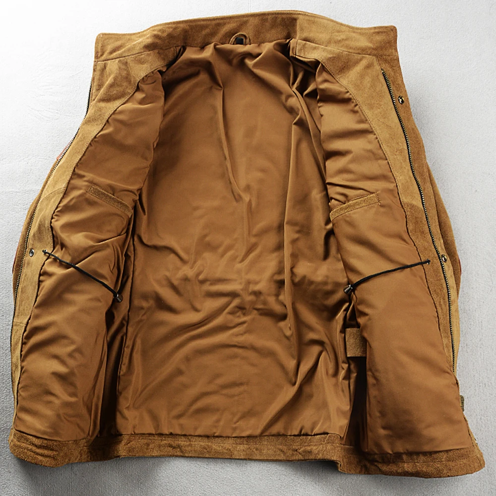 Тренчкот M65 мужской из воловьей кожи куртка натуральной одежда для охоты