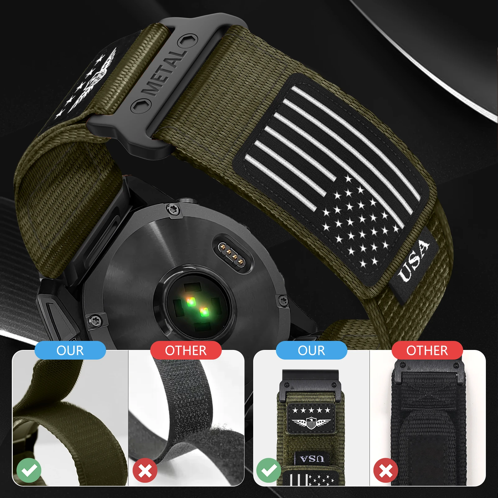 Ремешок Trail Loop для Garmin Fenix 8 7X 7 Pro 6X 6 5X 5Plus Tactix 20 22 мм 26 Быстросъемный браслет
