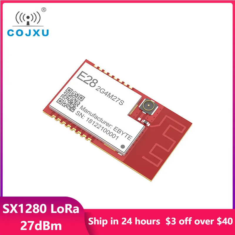 SX1280 беспроводной модуль LoRa BLE 2,4G 27 дБм SPI большой диапазон 8000m IPEX/PCB SMD освещенность двигателя беспроводной Радиочастотный приемопередатчик