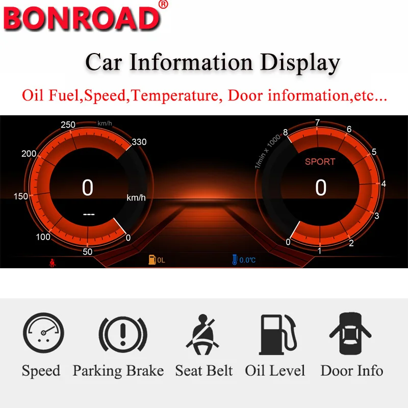 Автомобильный проигрыватель Bonroad Android 10 сенсорный экран для BMW 5 Series F10/F11 520i 525i 528i