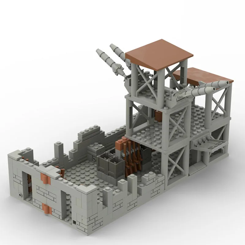 Строительный блок MOC креативная крепость для сборки боевой Королевский мир