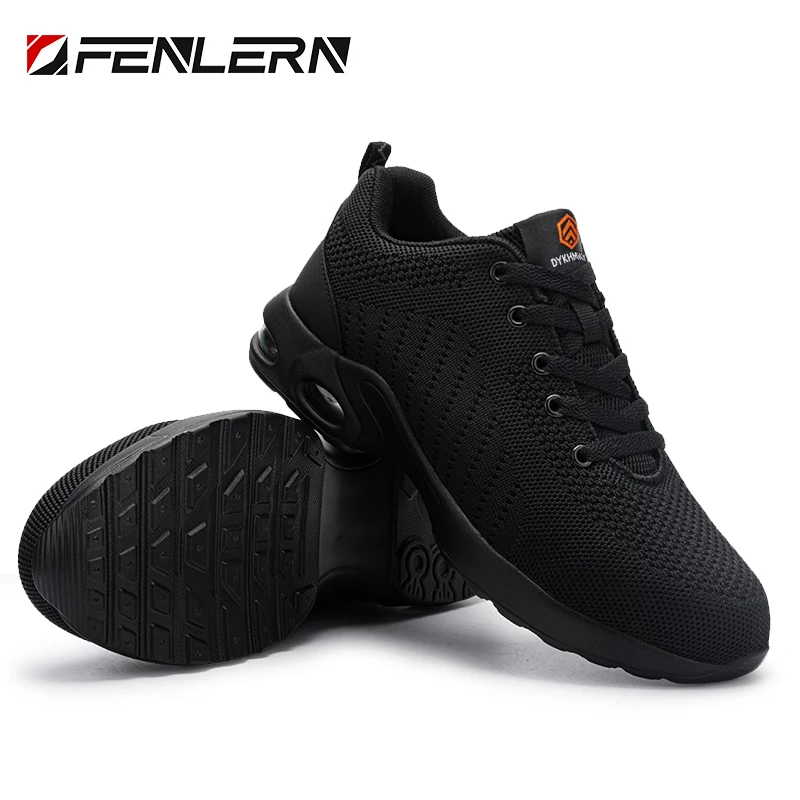 Fenlern Men Safety Shoes Women Light Weight Work Size 35 Steel Toe Shoes for Women Winter Work Shoes Women Safty Sneaker