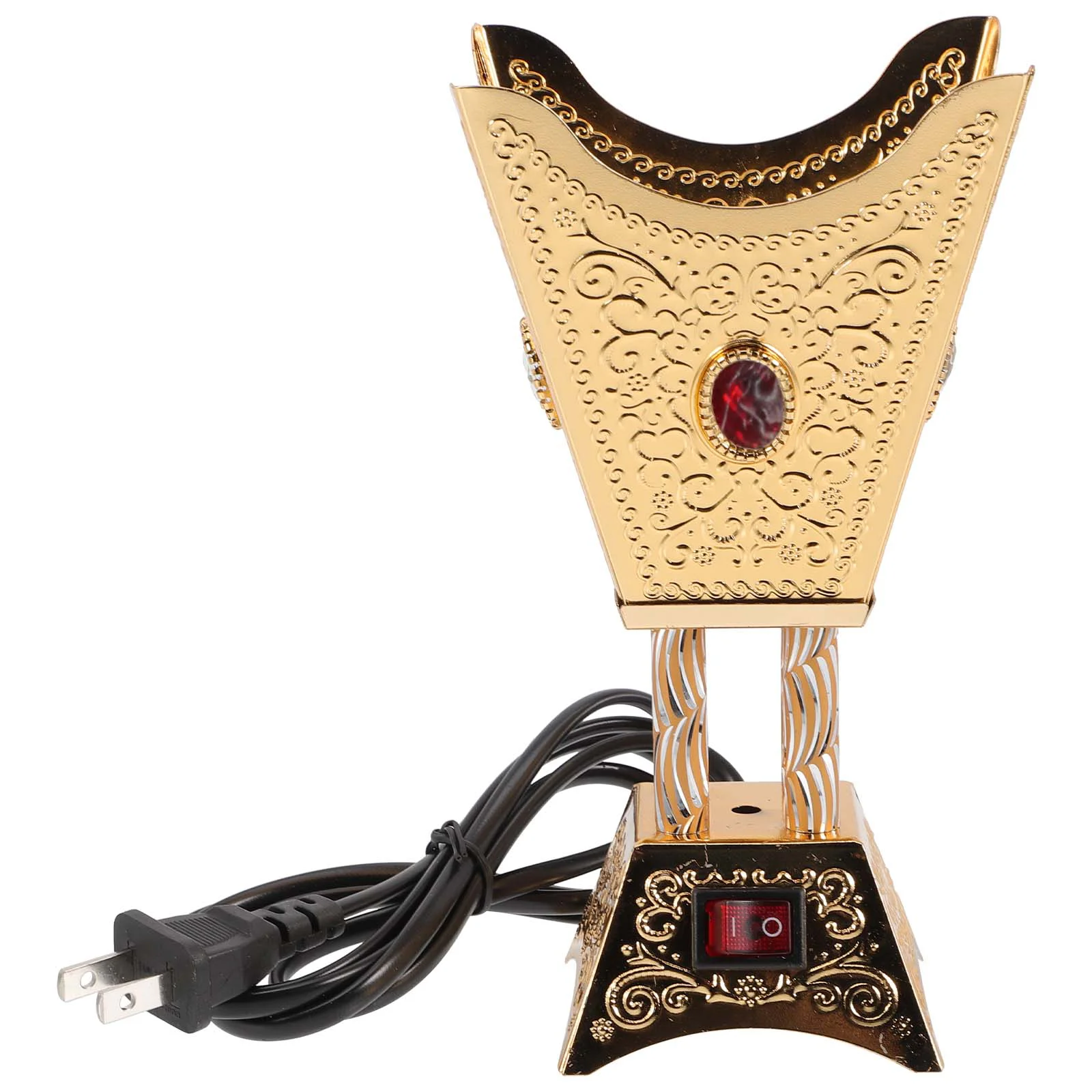 

Burner Holder Retro Charcoal Bakhoor Resin Frankincense Electric Censer Offering Burners Insencents Insence Decor Vintage