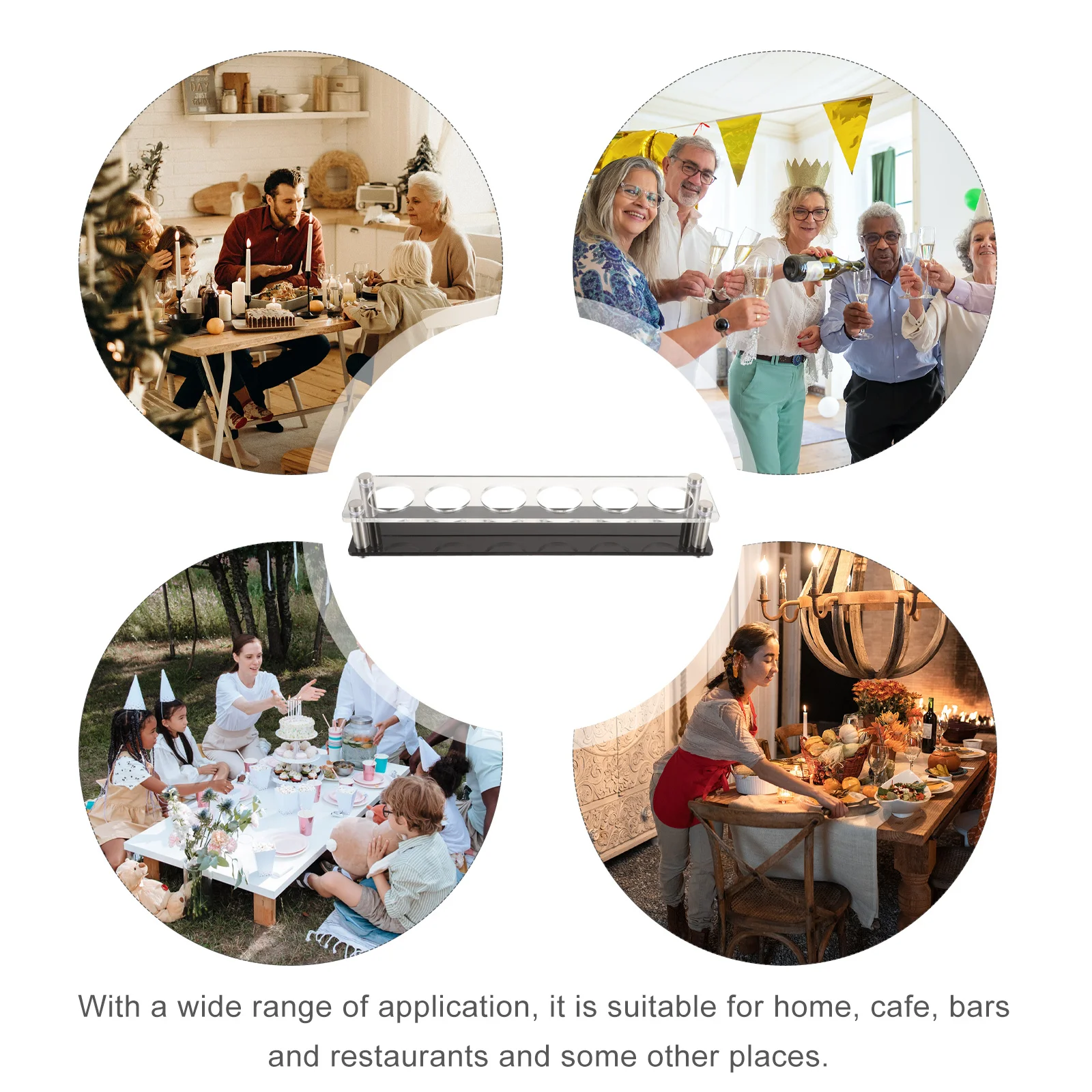 Сервировочная коробка для очков акриловый держатель подставка сервера чашка KTV