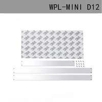 high quality durable wear resistant metal anti scratch plate metal surround upgrade part for wpl 116 mini d12 rc car