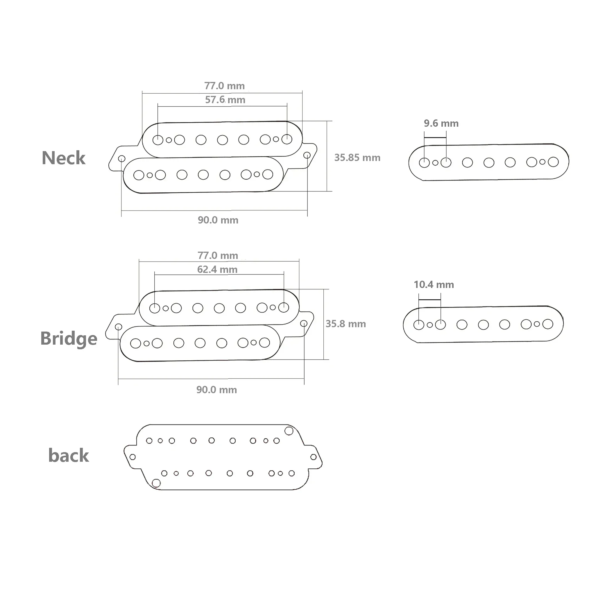 7-струнная электрогитара Alnico V Humbucker
