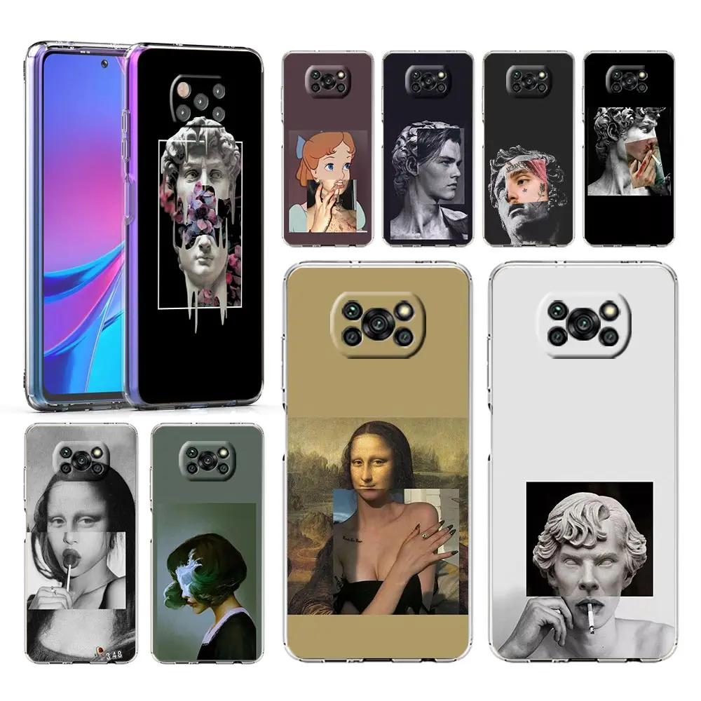 

Funny Cartoon Art Painting Phone Case For Xiaomi Mi 11 Ultra Note 10 Pro 10 Lite 5G Poco X3 NFC M3 F3 10S 11i CC9 Cover Fundas