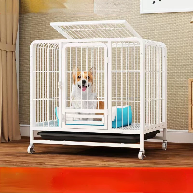 

Dog Crate Pet Teddy Household Indoor Small Dog Medium Large Dog with Toilet Separation Cat Cage Rabbit Cage Dog Villa