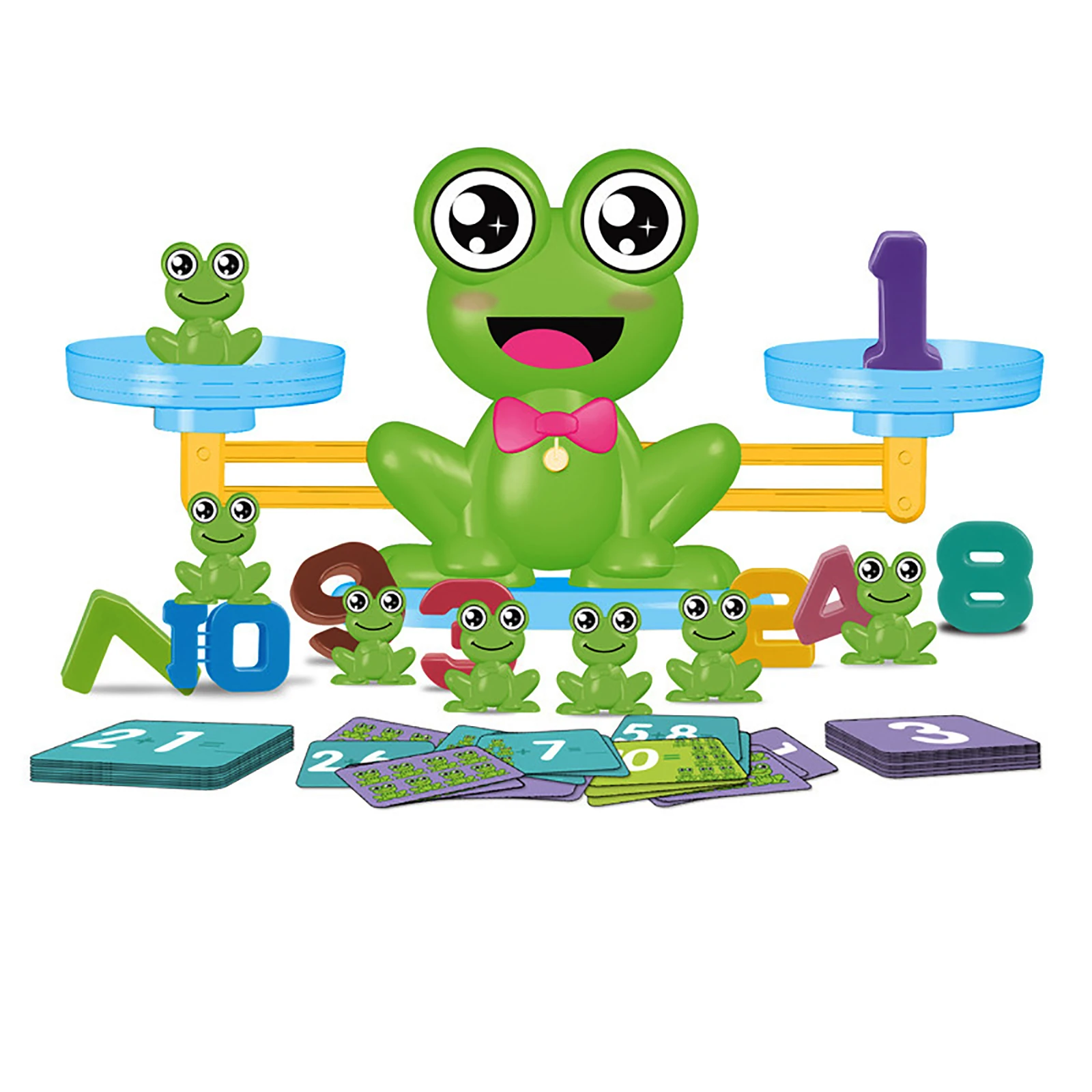Обучающие игрушки для дошкольного математического обучения в виде лягушек |