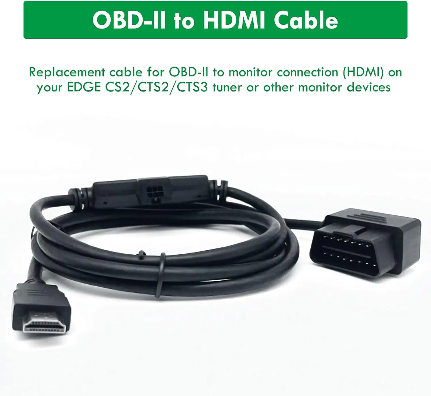 Джутовый кабель OBD2 для интерфейса монитора HDMI подходит Edge CS2 CTS2 и CTS3 PC HDTV