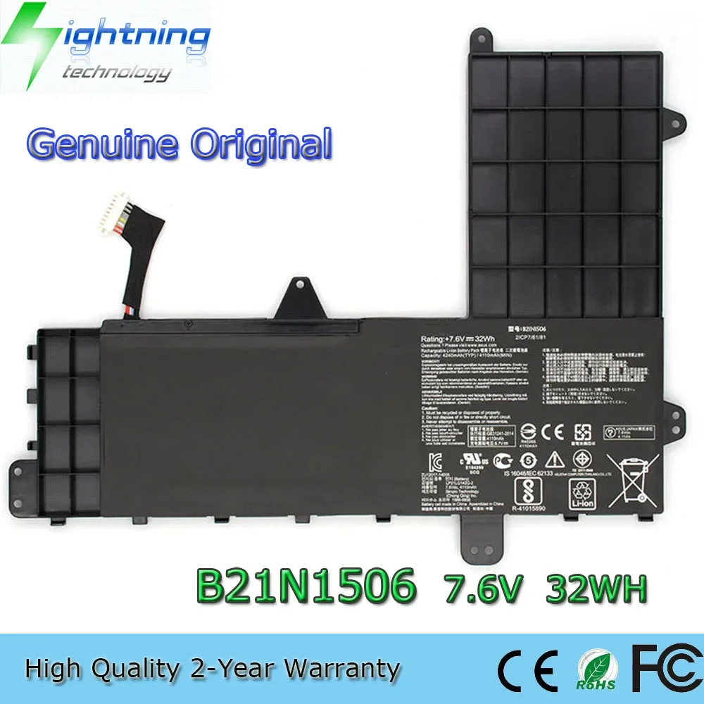 Новый оригинальный аккумулятор для ноутбука B21N1506 7 6 В 32 Втч Asus Eeebook E502MA E502NA E502SA E502M