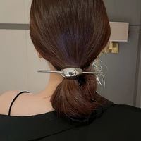 chinse style copper hairpin for women moon shape hair organizer headwear pins hair accessories headwear for women and girls