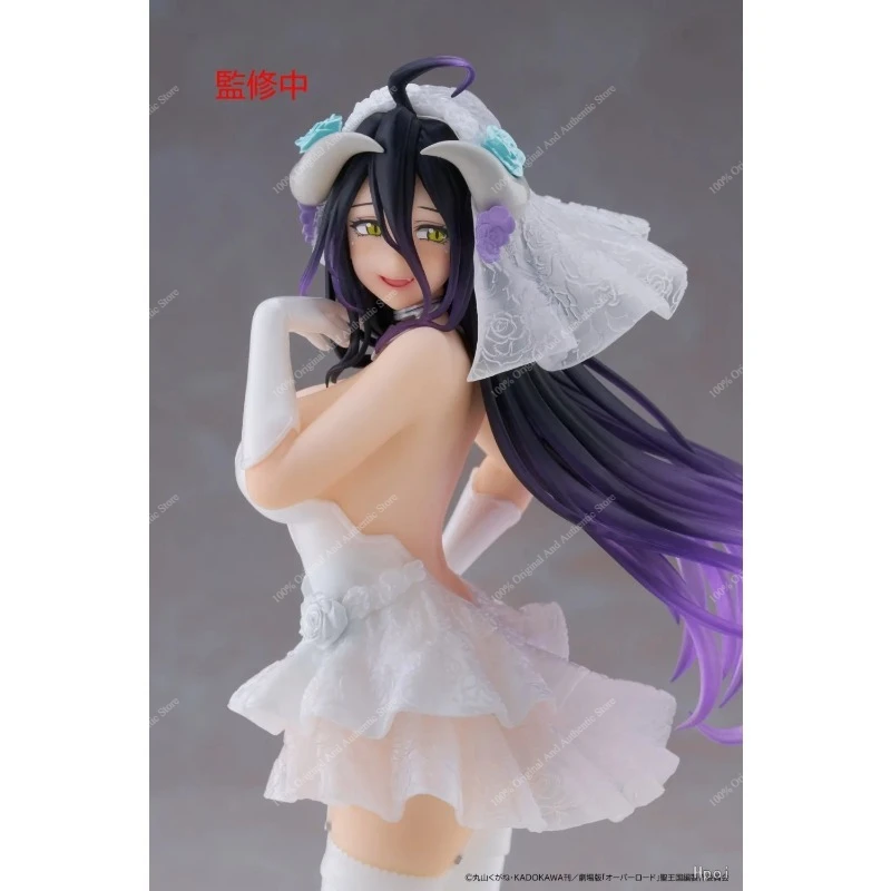Фото В наличии 100% оригинальная фигурка Taito Coreful Overlord Albedo Wedding Ver. Аниме-фигурка из ПВХ для коллекционирования, украшение для рабочего стола, дома или комнаты, подарок. №5