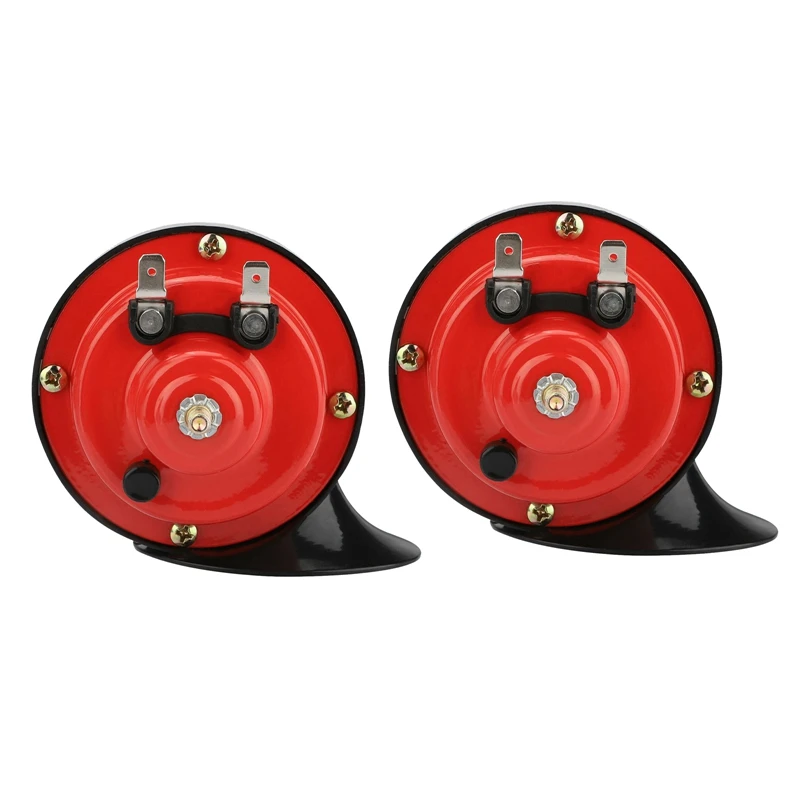 

2X 300DB 12V Universal Electric Snail Train Horn Super Loud Waterproof Horns Siren For Motorcycle Car Truck SUV Boat
