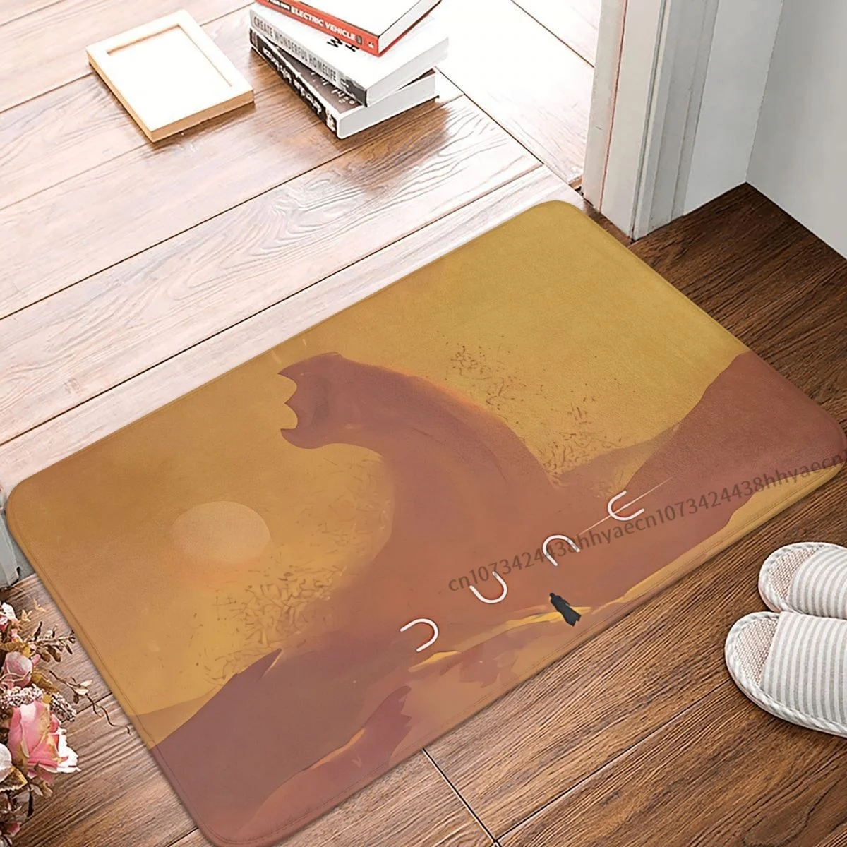 

DUNE SCI FI MOVIE Kitchen Non-Slip Carpet Sandworm Flannel Mat Entrance Door Doormat Home Decor Rug