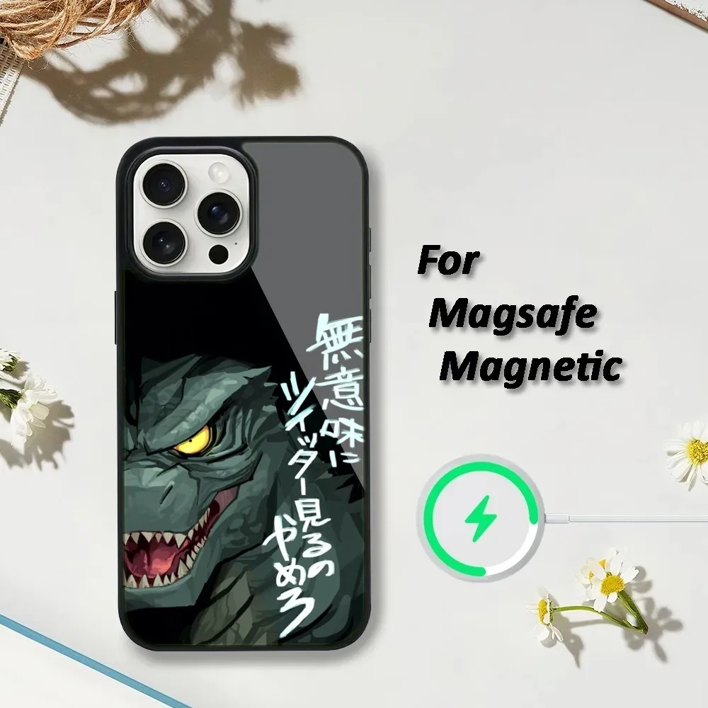 Крутой чехол для телефона G-Godzillas Magsafe, чехол для телефона для iPhone 15,14,13,12,11 Pro Max Plus, чехлы с беспроводной зарядкой (art.: 3920c8ac2eb87) - 3920c8ac2eb87