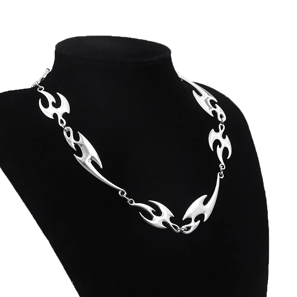 

Fashion Trend Metal Necklace Hip Hop Style Style Unisex Jewelry Necklace Decorative Gift Clothing with Accessories