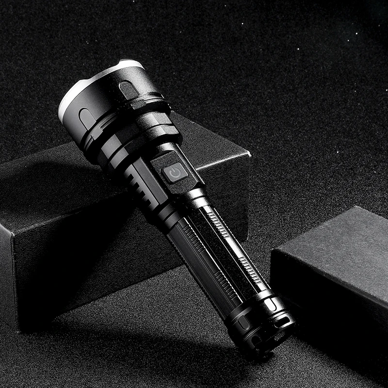 T40 Powerful LED Flashlight TYPE C USB Rechargeable Torch Power Display Aluminum Alloy Outdoor Waterproof |