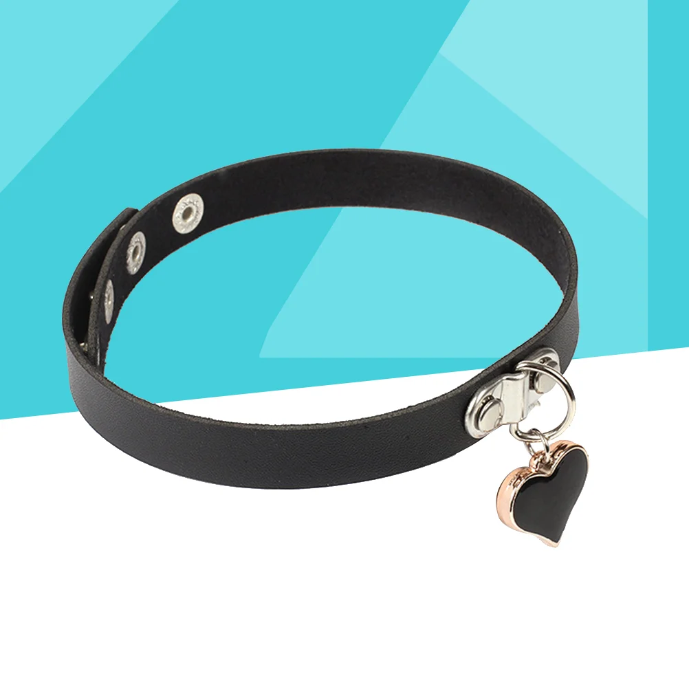 

Men Jewelry Heart Necklace Womens Jewlery Heart-shaped Choker Collar Men Roleplay Collar Accessories Necklaces