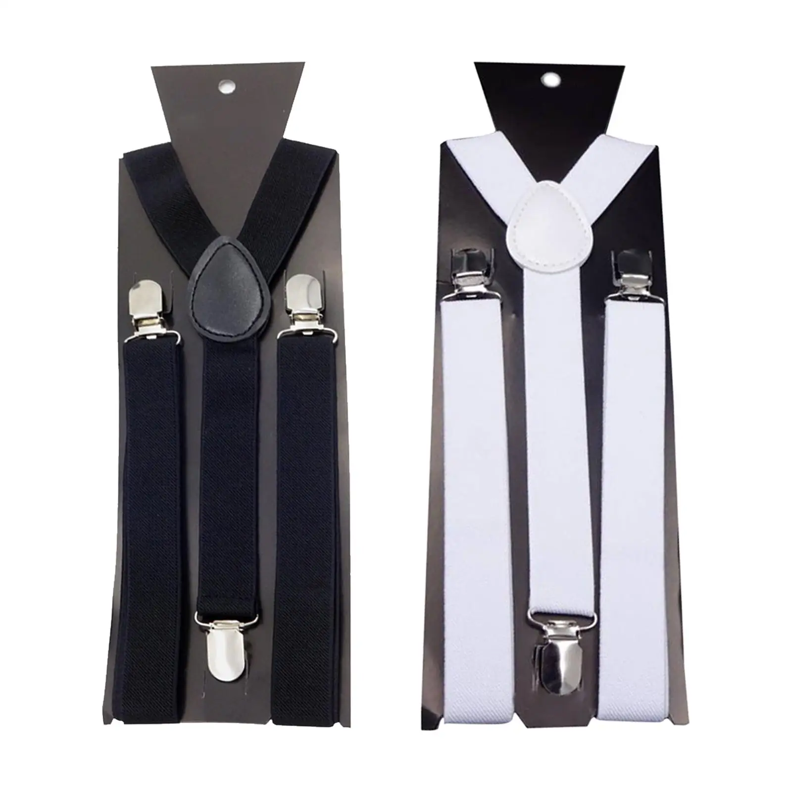

Elastic Y Back Style Suspenders Adjustable Pants Brace Clip On Mens Womens