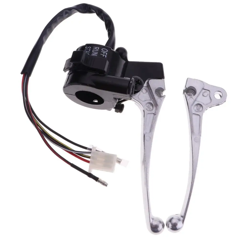

1 Set Black Motorcycle Throttle Brake Levers for PW50 89-13