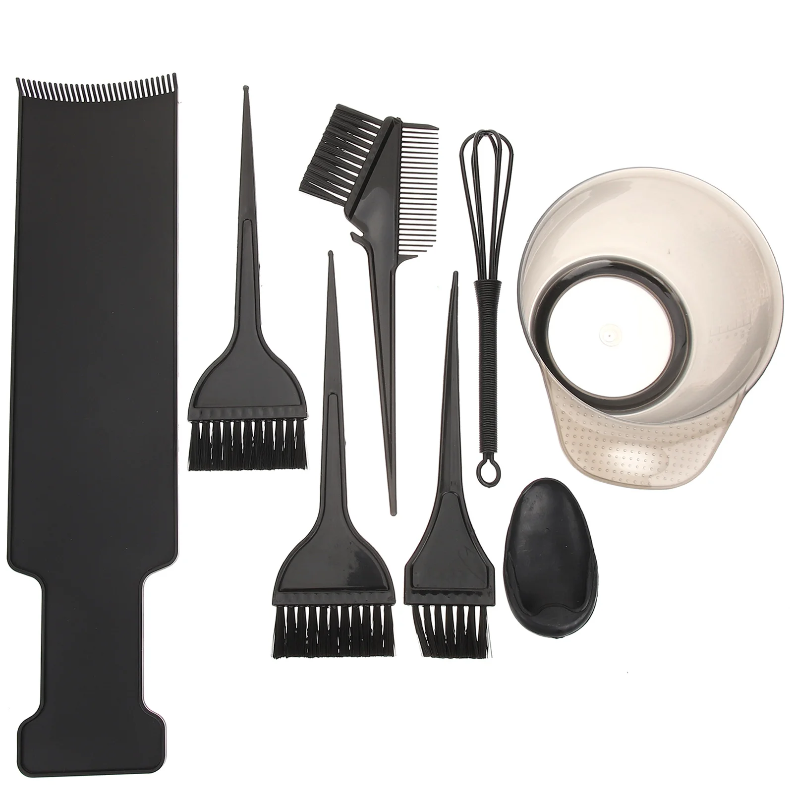 

1 Set Hair Dye Paddle Hair Dyeing Tools Hair Tinting Bowl Comb Brushes for Barber Shop