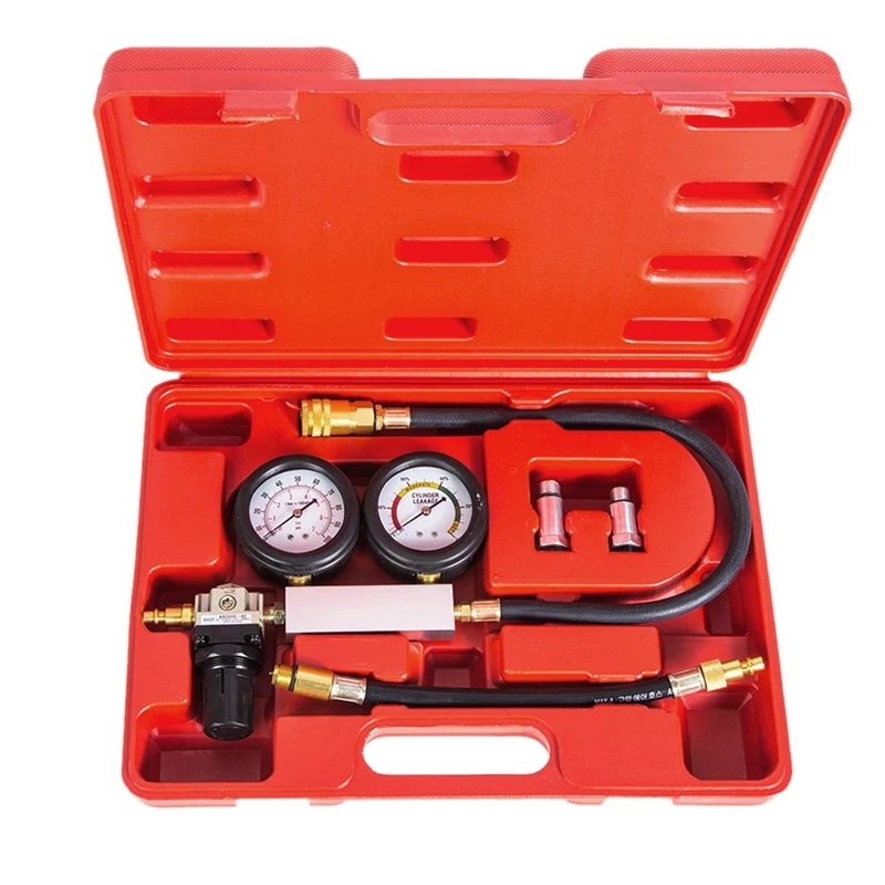 

HOT SALE Tu-21 Cylinder Leak Tester Petrol Engine Compression Leakage Leakdown Detector Kit Diagnostics Tool
