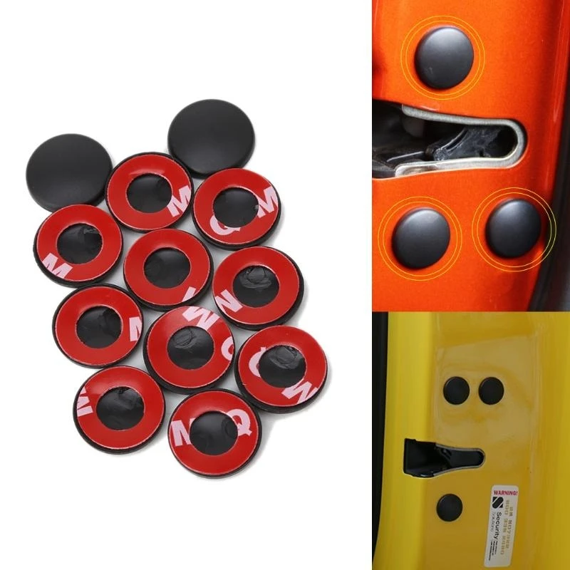 

12 шт., аксессуары для салона автомобиля, дверной замок, винт, защитные крышки, колпачки, отделка, декор F19A