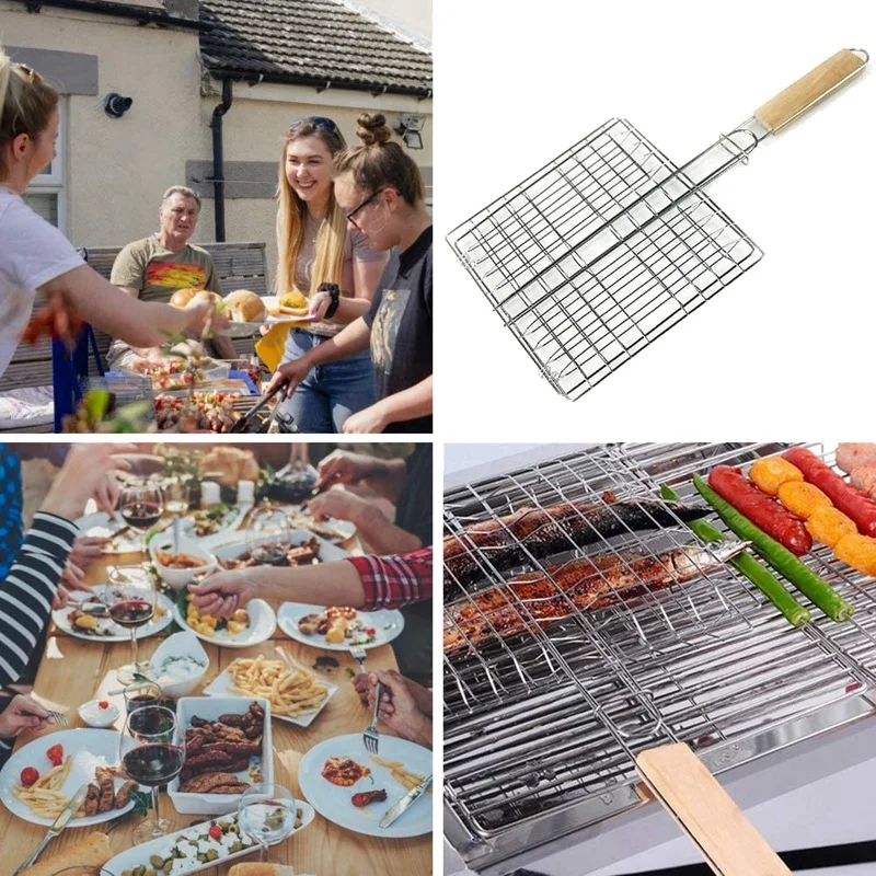 Акция! Сетка для барбекю корзина гриля рыбы Складная сетка овощей и аксессуары с