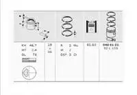 

400101 для поршневого сегмента PARTNER SCUDO BERLINGO EXPERT JUMPY DW8/DW8/DW8/d8b (разные)