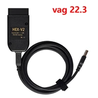 free shipping hex v2 interface vagcom 22 3 vag com 22 3 for vw for audi skoda seat vag com 22 3 english atmega16216v8ft232rq