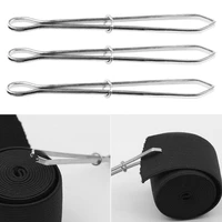 2pcs elastics sewing accessories diy tool elastic cord rope threader clip self locking tweezer used