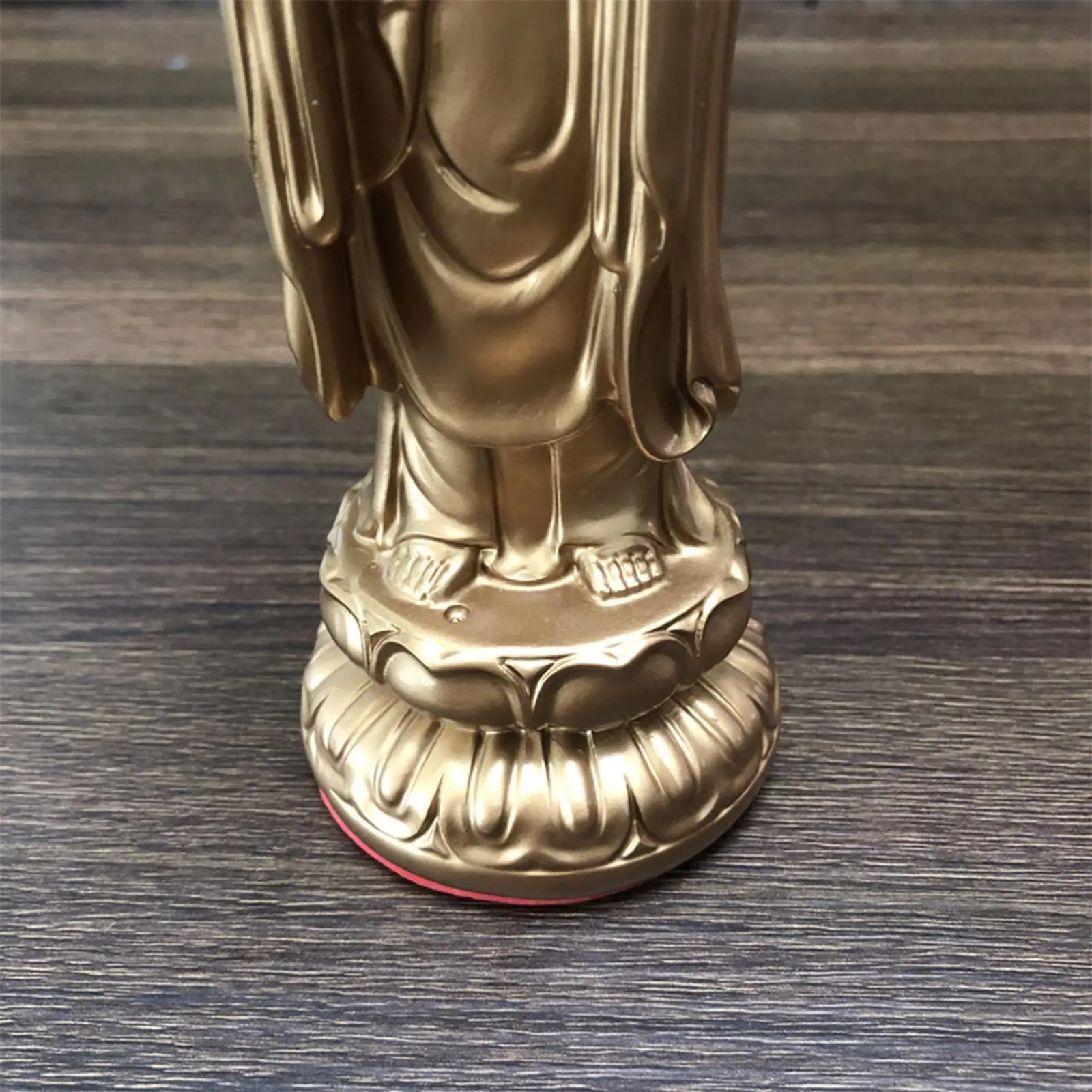 

Collection Buddha Figures Antique Look 20cm Tall Crafts Standing on Lotus Pedestal for Hallway Entryway Desk Office Living Room