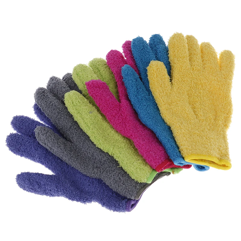 

1pc Microfiber Dusting Cleaning Glove Mitt Cars Windows Dust Remover Tool