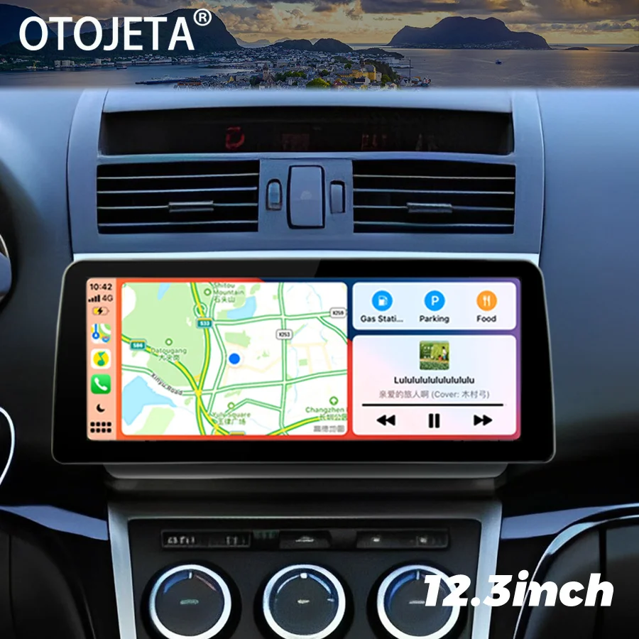

12.3" 1920*720 Screen Radio Android Car Video Player Stereo For Mazda 6 2007 - 2012 Multimedia Carplay GPS Navigation Head Unit