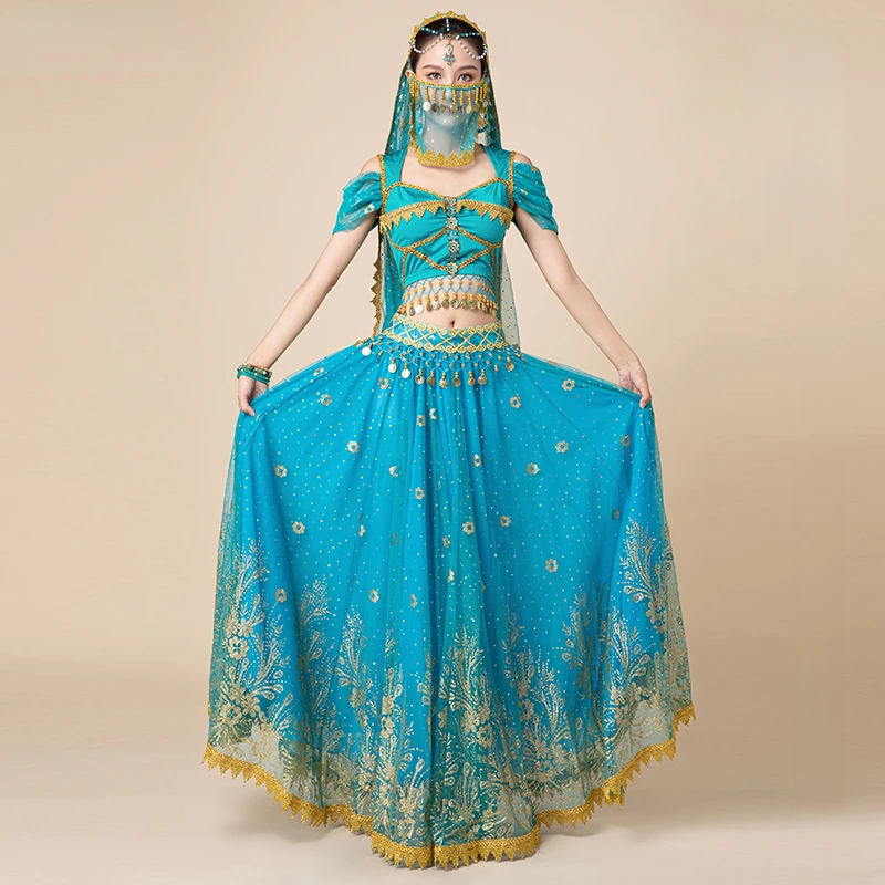 

Indian Dance Bollywood Dancing Dress Female Belly Dance Princess Dance Costumes New Style Oriental Dance Belly Egypt Dancing