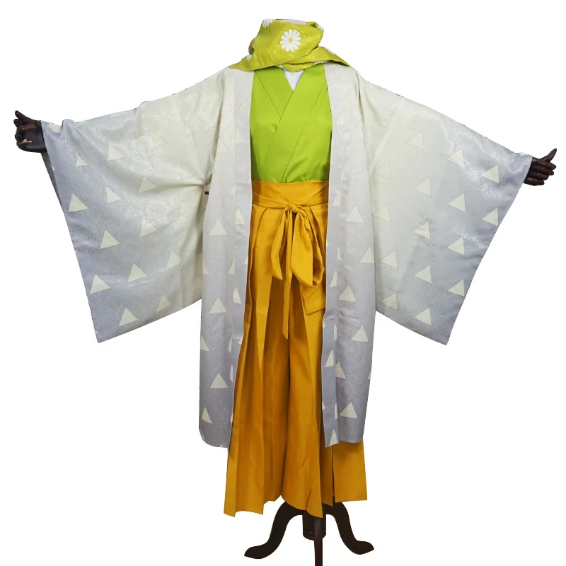 

Demon Slayer:Kimetsu No Yaiba Agatsuma Zenitsu Cosplay Costume Halloween Costume flower costume
