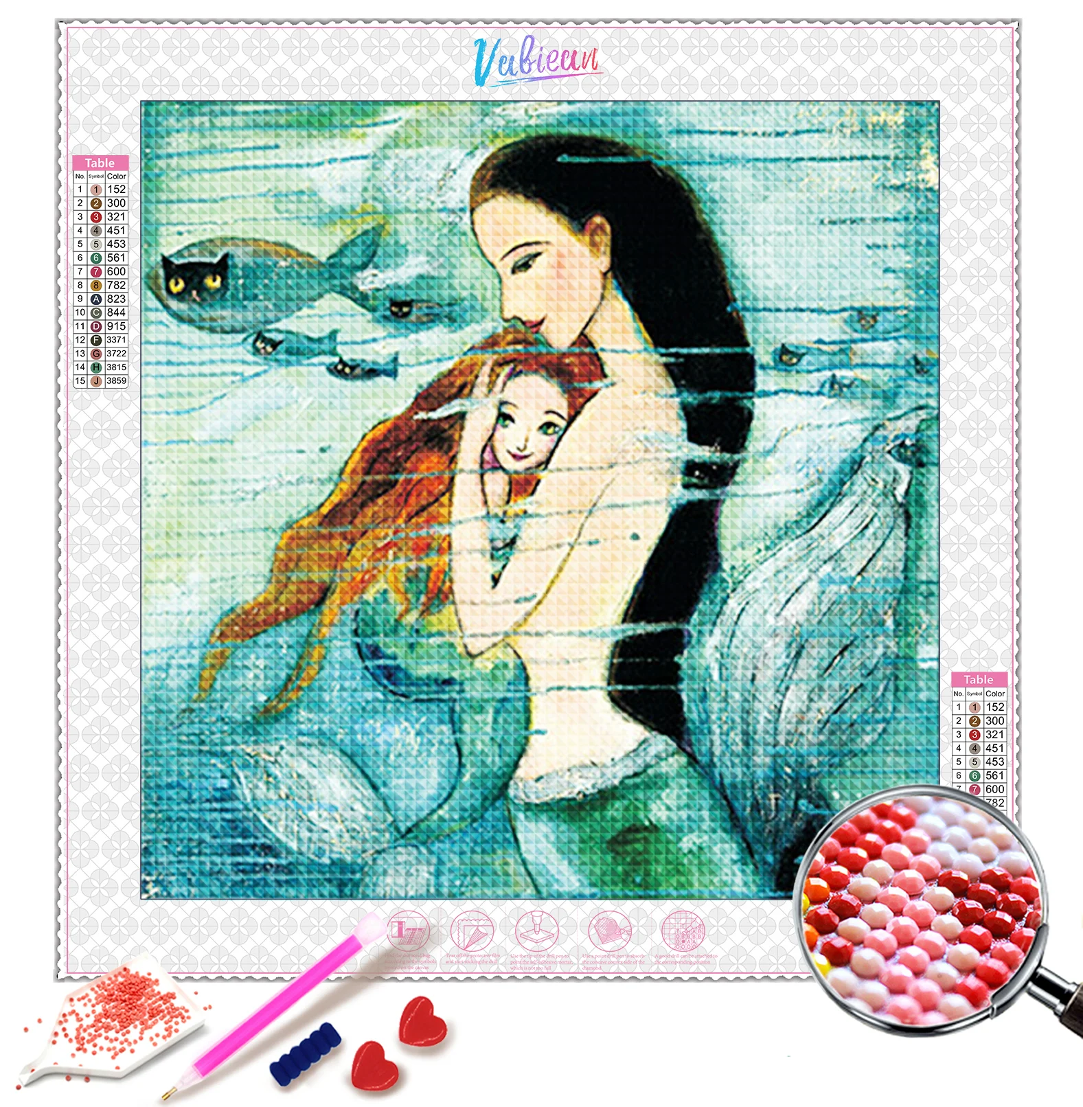 

5D DIY Maternal love Diamond Painting Cross Stitch Diamond Embroidery Picture of Rhinestones Home Decor