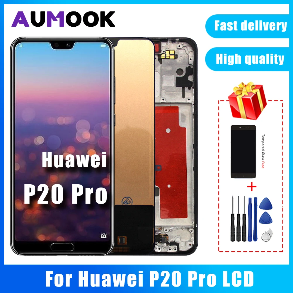 

Для Huawei P20 Pro ЖК-дисплей сенсорный экран дигитайзер в сборе Замена для Huawei P20 Pro Lcd CLT-AL01