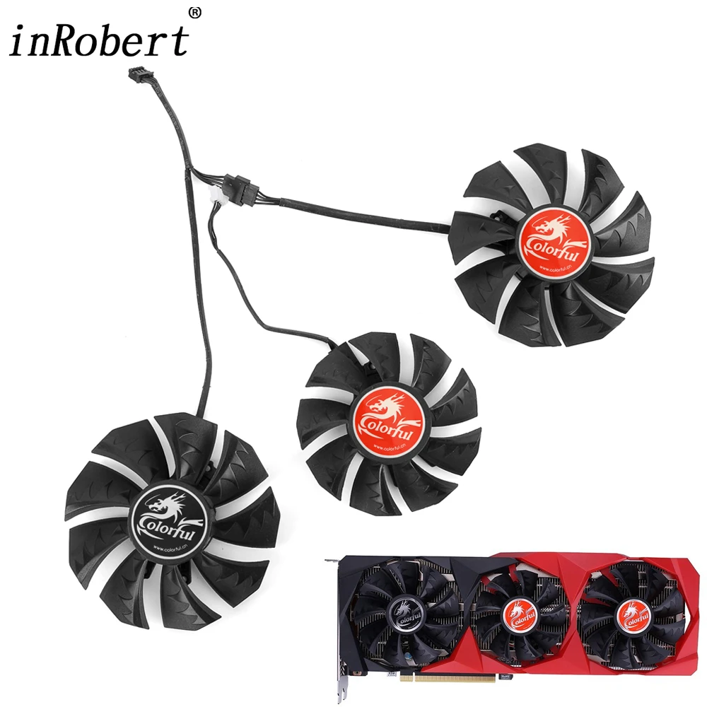 

New 87MM RTX3060 Cooler Fan Replacement For Colorful GeForce RTX 3060 3070 3080 Ti 3090 NB 12G-V Graphics Video Card Cooling Fan