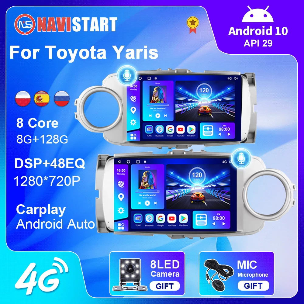 

Автомагнитола для Toyota Yaris 2012-2017, Android, автомобильное радио, радио, стерео, мультимедийный DVD-плеер, навигация, GPS, 2din, аудио для автомобилей