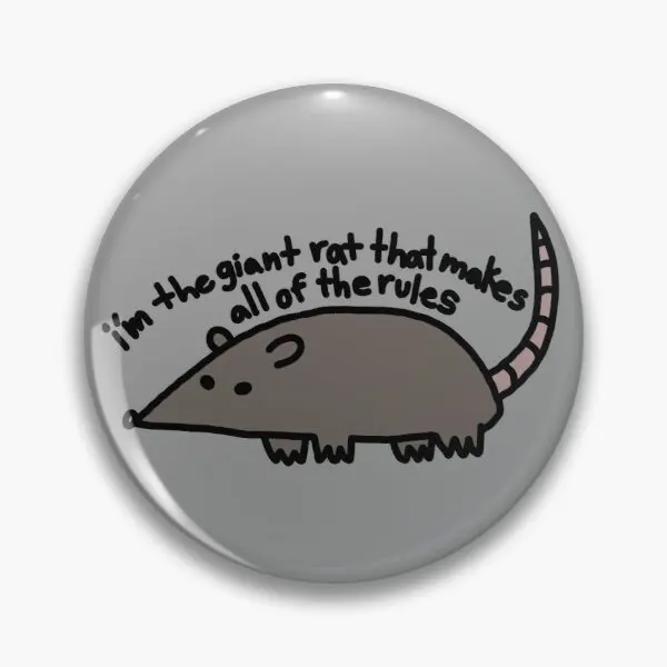 

Im The Giant Rat That Makes All Of The Customizable Soft Button Pin Fashion Cute Collar Creative Lapel Pin Badge Clothes Lover