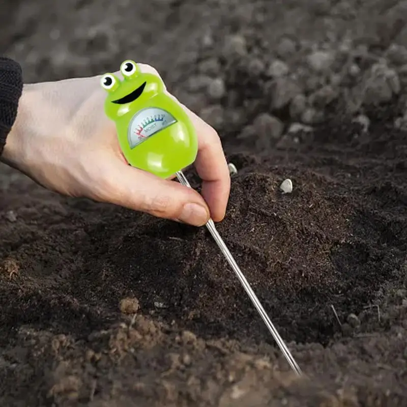 Измеритель влажности почвы для растений милая лягушка с градиентным циферблатом